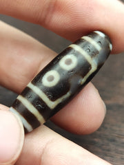 Nepalese Himalayan Indo Tibetan Agate Dzi Bead Amulet  #3-3
