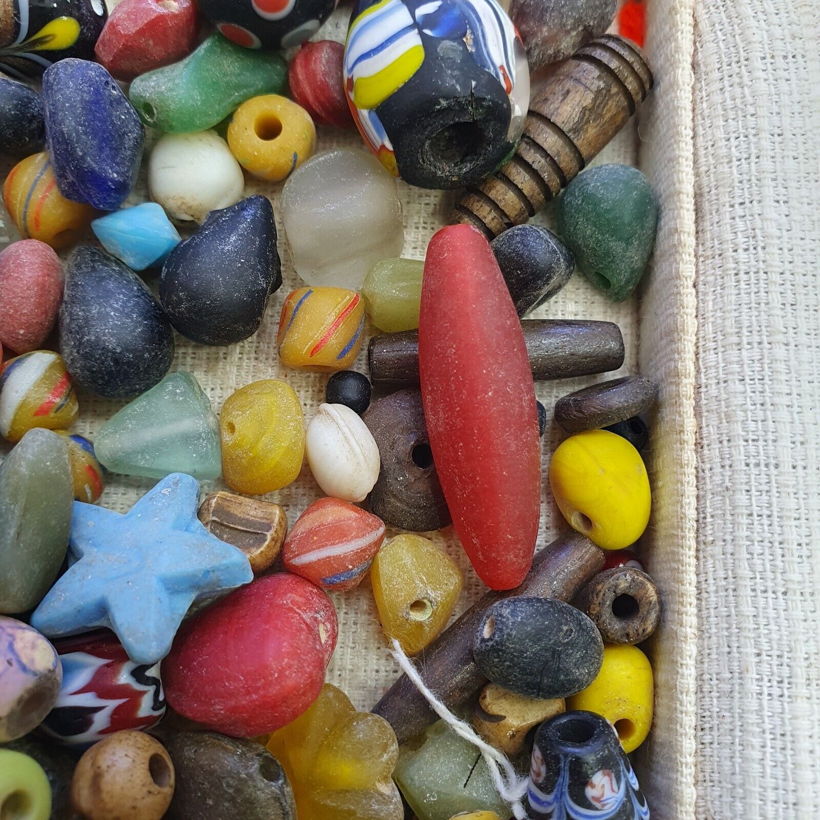 Antique Vintage Glass Beads lot For Collectors Jewelry Makers 260grams