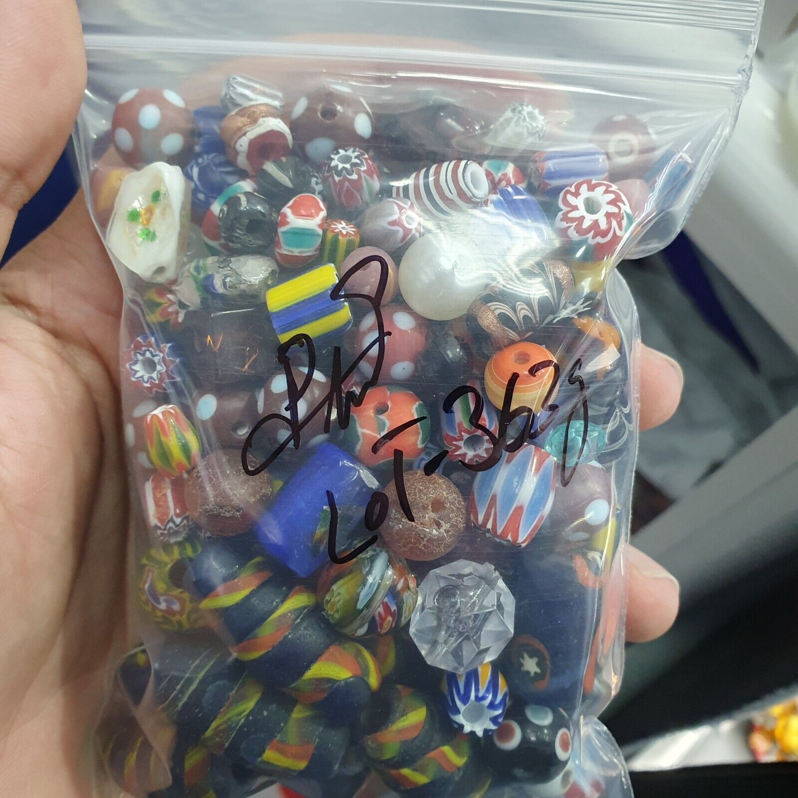 Vintage Glass Beads Mix lot For Collectors Jewelry Makers 363grams