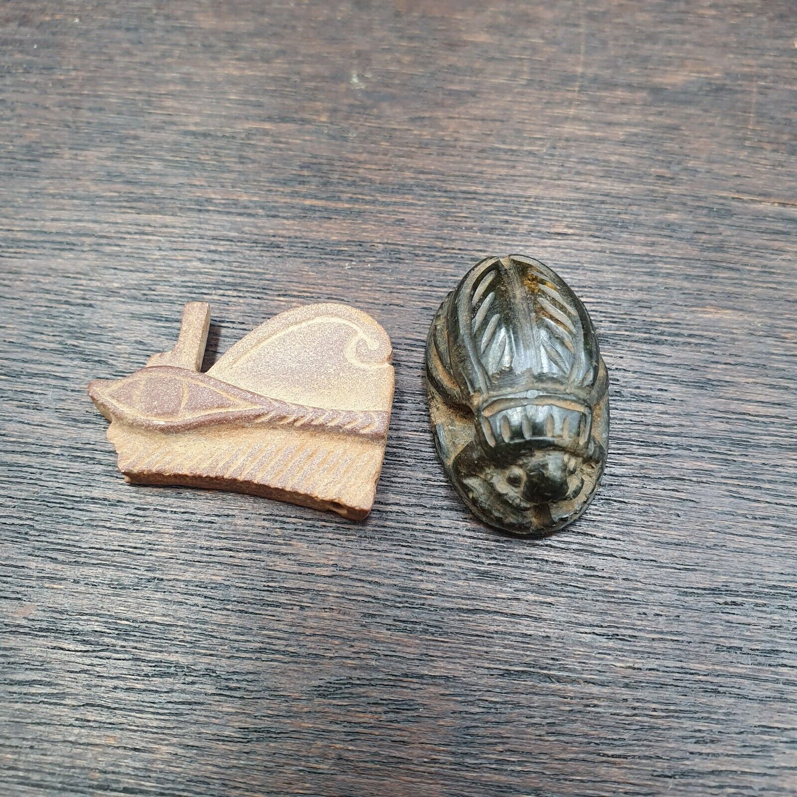 Scarab And Eye Ancient Egyptian amulets Scarabs are beetle-shaped amulets