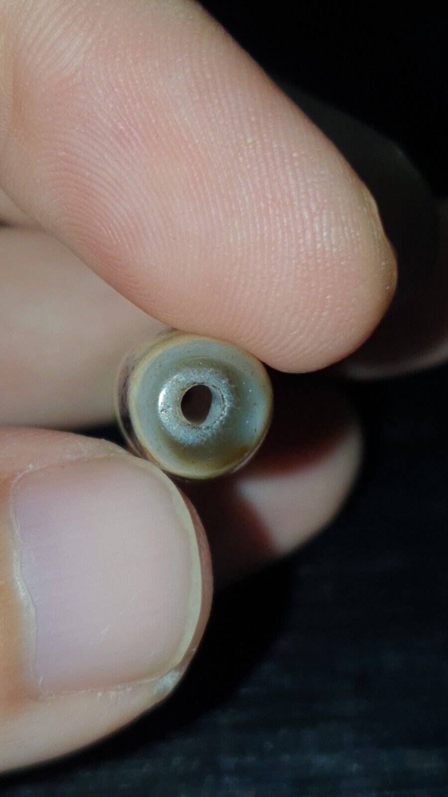 Very Unique 5 eyes Old Himalayan Indo Tibetan Agate DZI Bead Rare Pattern