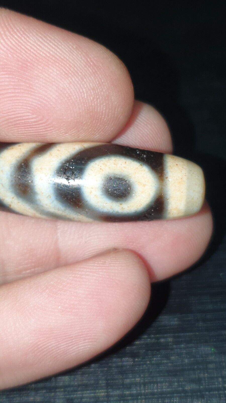 High Quality 2 Eyes Old Himalayan Indo Tibetan Agate DZI Bead