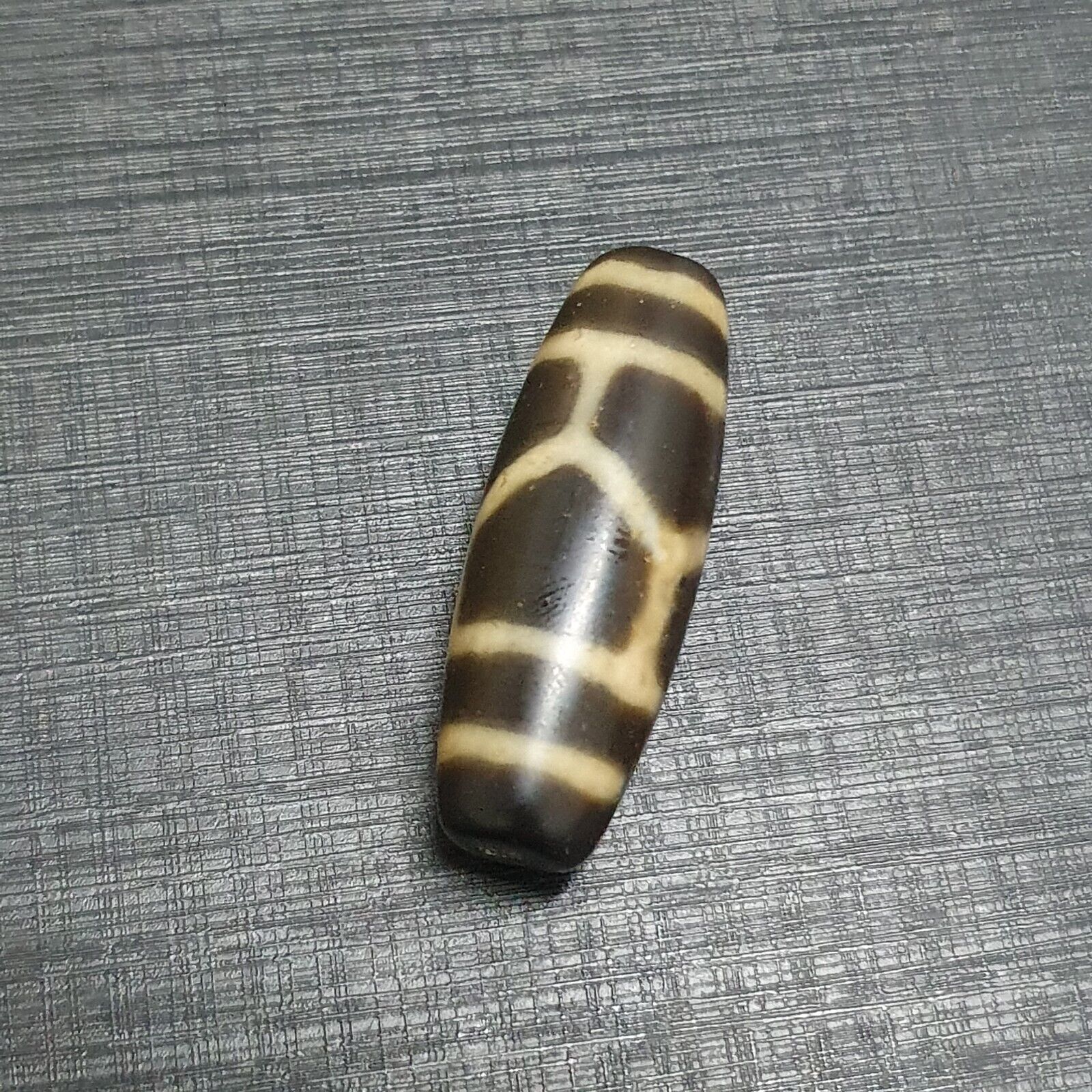 Rare Collectible Tibetan Turtle Pattern Eyes Agate stone Dzi Bead Amulet