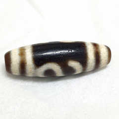 Nepalese Indo Tibetan Vintage Agate stone Dzi Amulet SHD-S