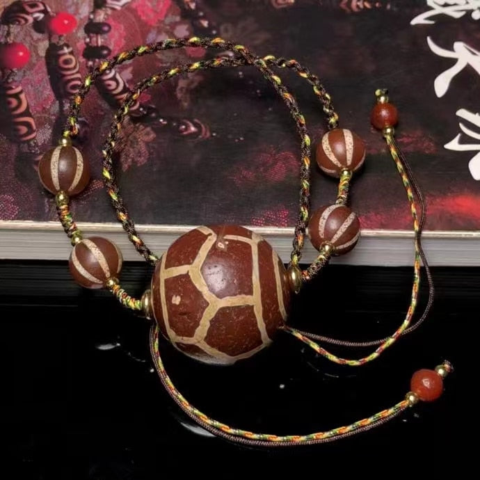 Alte Material Schildkröte Zurück Dzi Perlen Achat Stein Boutique Anhänger Handgemachte Halskette Kostenloser Versand 